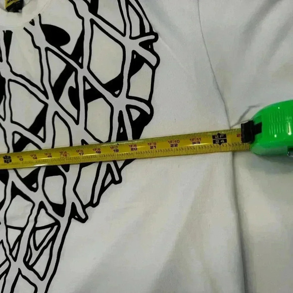 Market X Smiley T-Shirt White Basketball Net Crew Neck Men’s Size XXL - Picture 6 of 9